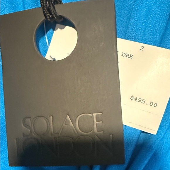 Solace London Vibrant Blue Long Sleeve Dress - Picture 5 of 5